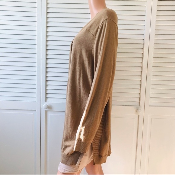 2/$50 CHICO’S Brown Long Sleeve Open Front Cardigan Sweater Size XL - Picture 2 of 7